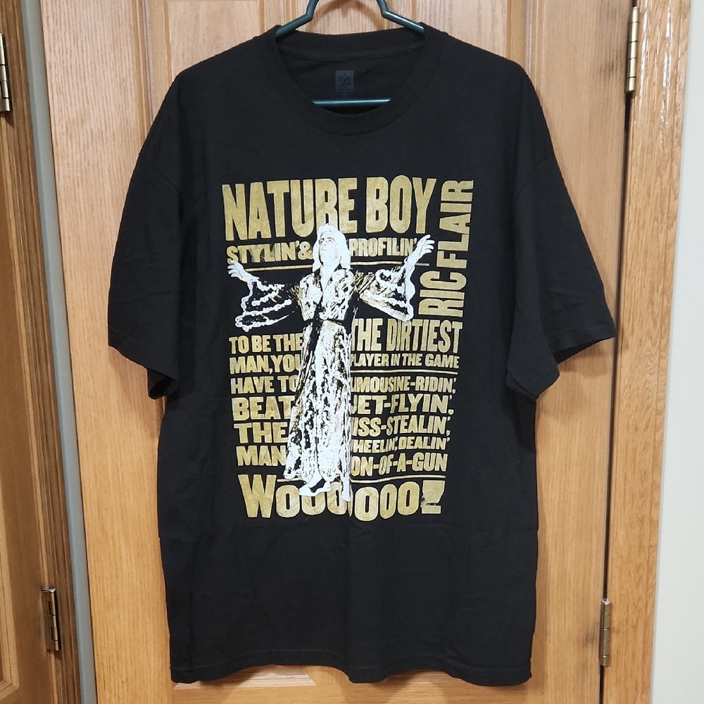 WWE Nature Boy RIc Flair Graphic T-Shirt - Black and Gold